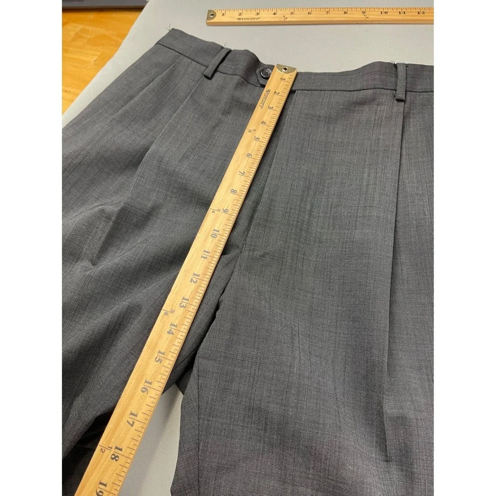 Jos.‎ A. Bank Classic Mens 44L Charcoal Gray 100% Wool Pleated 2 Piece Suit